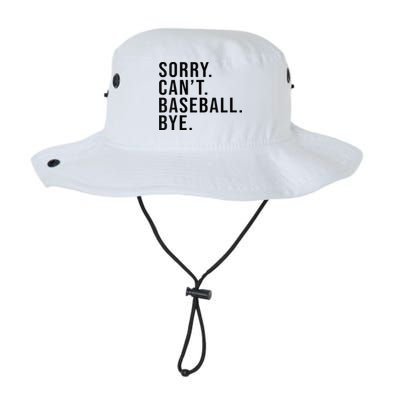 Sorry Cant Baseball Bye Funny Baseball Lover Game Day Vibes Bucket Hat