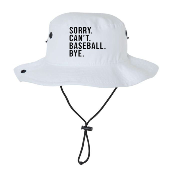 Sorry Cant Baseball Bye Funny Baseball Lover Game Day Vibes Bucket Hat
