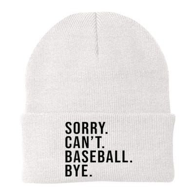 Sorry Cant Baseball Bye Funny Baseball Lover Game Day Vibes Beanie