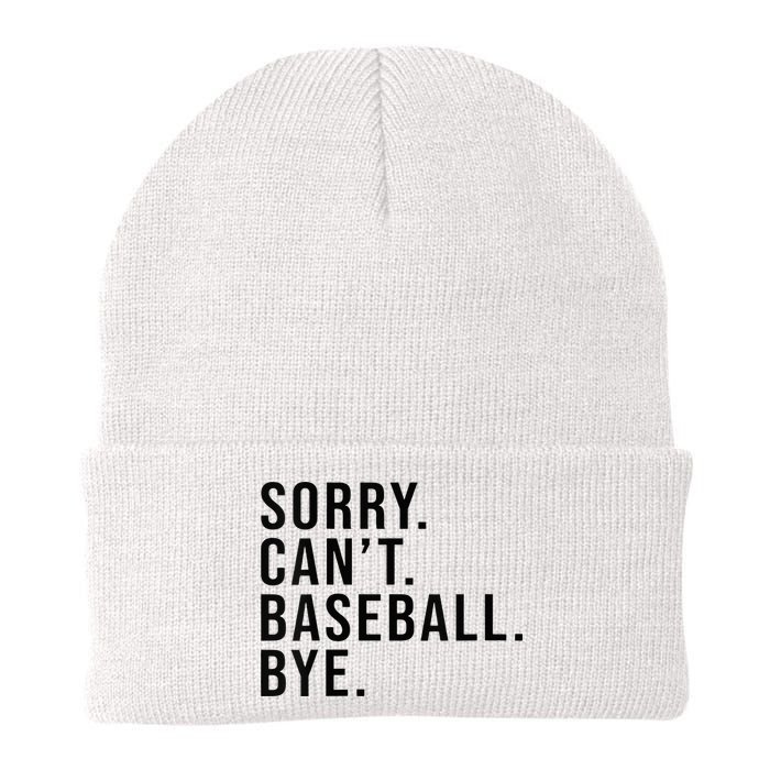 Sorry Cant Baseball Bye Funny Baseball Lover Game Day Vibes Beanie