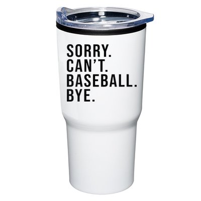 Sorry Cant Baseball Bye Funny Baseball Lover Game Day Vibes Tumbler