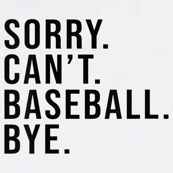 Sorry Cant Baseball Bye Funny Baseball Lover Game Day Vibes Women's Crop Top Tee