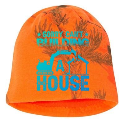 Sorry Cant Building A House Construction Worker Funny Gift Kati - Camo Knit Beanie