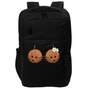 Summer Coconut Bra Halloween Costume Hawaii Aloha Beach Impact Tech Backpack