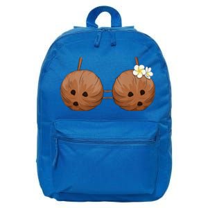 Summer Coconut Bra Halloween Costume Hawaii Aloha Beach 16 in Basic Backpack