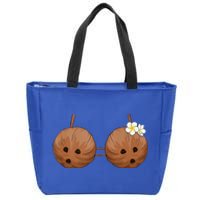 Summer Coconut Bra Halloween Costume Hawaii Aloha Beach Zip Tote Bag