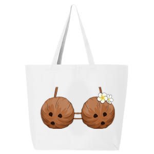 Summer Coconut Bra Halloween Costume Hawaii Aloha Beach 25L Jumbo Tote