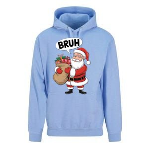 Santa Claus Bruh Funny Christmas Santa With Presents Meaningful Gift Unisex Surf Hoodie