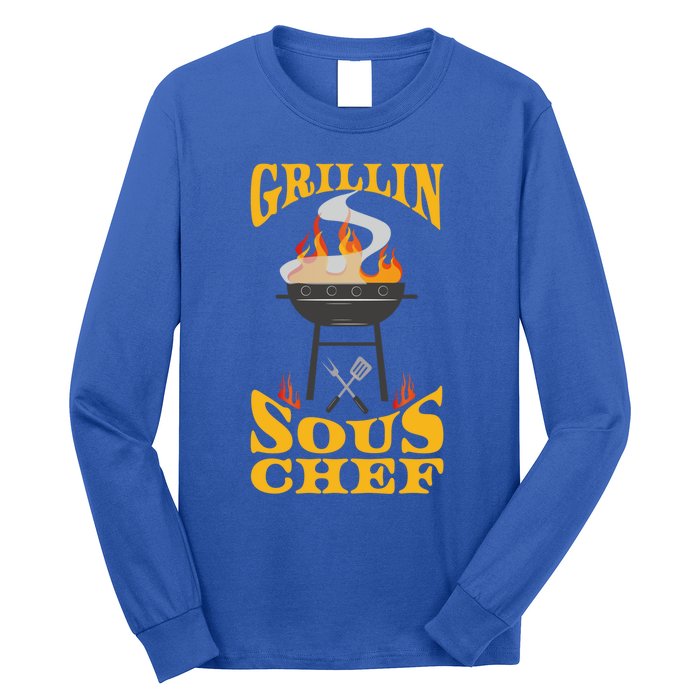 Sous Chef Bbq Grill Smoker And Barbecue Chef Cute Gift Long Sleeve Shirt