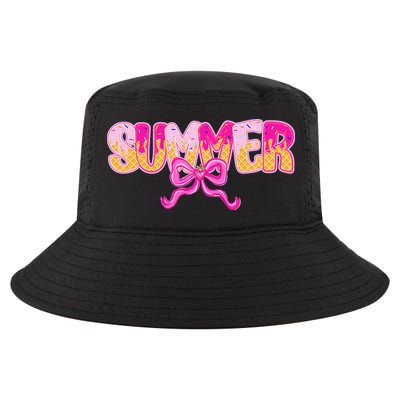 Summer Coquette Bow Ice Cream Summer Vacation Hawaii Beach Cool Comfort Performance Bucket Hat