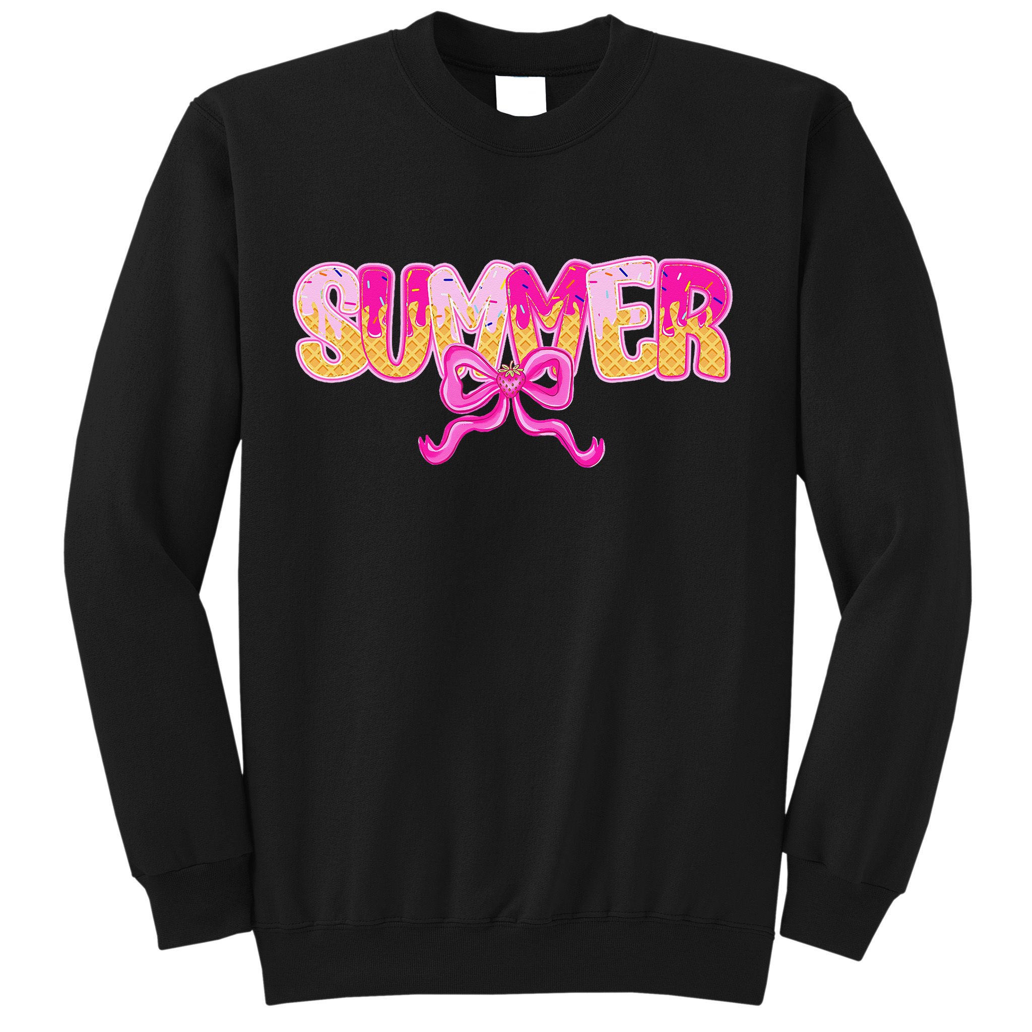 Summer Coquette Bow Ice Cream Summer Vacation Hawaii Beach Sweatshirt