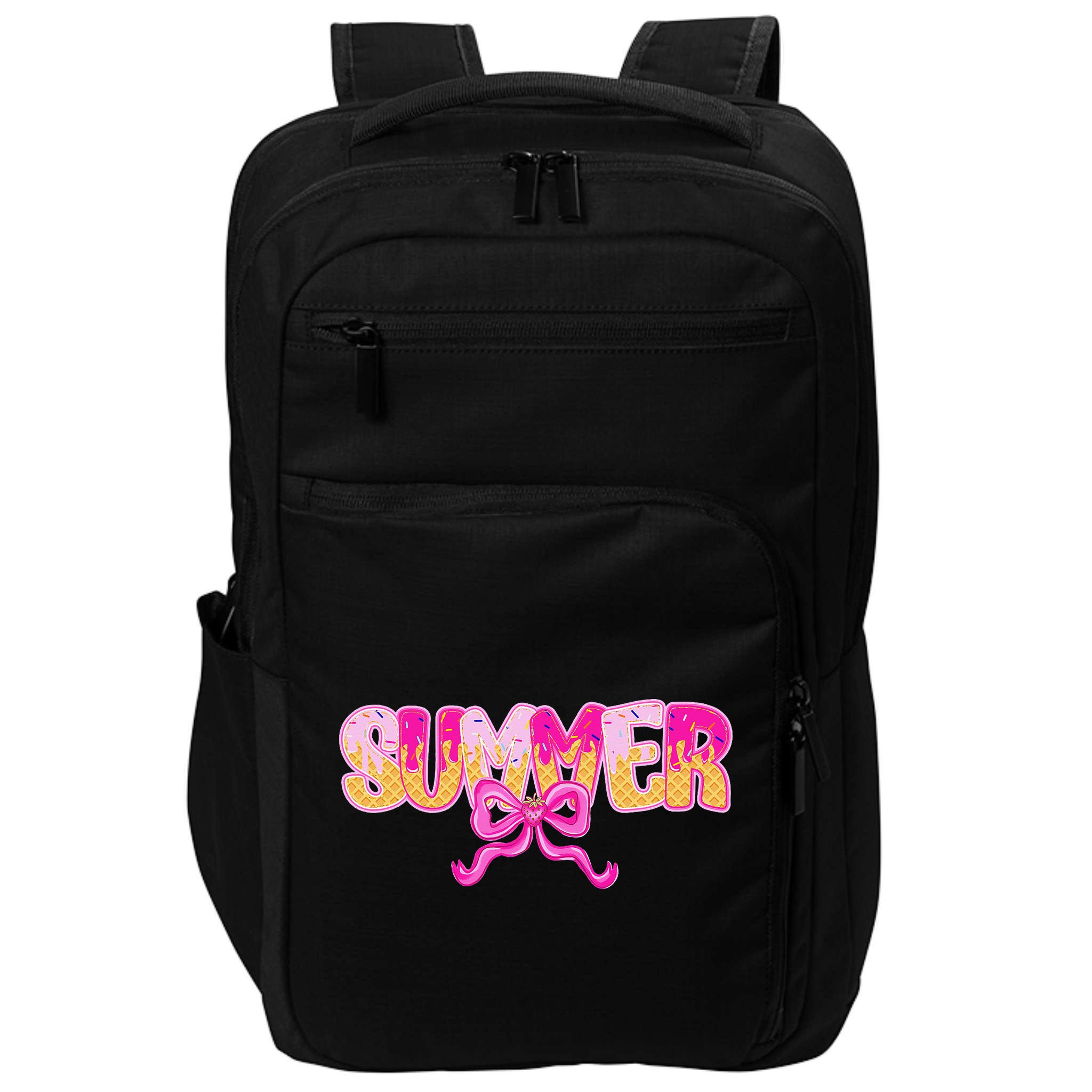 Summer Coquette Bow Ice Cream Summer Vacation Hawaii Beach Impact Tech Backpack
