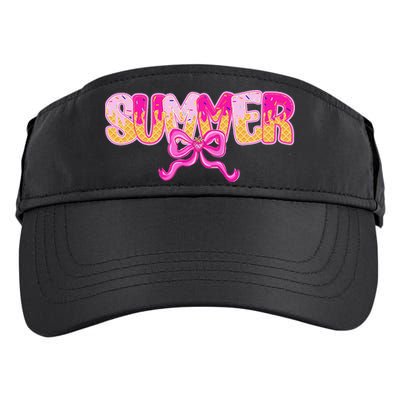 Summer Coquette Bow Ice Cream Summer Vacation Hawaii Beach Adult Drive Performance Visor