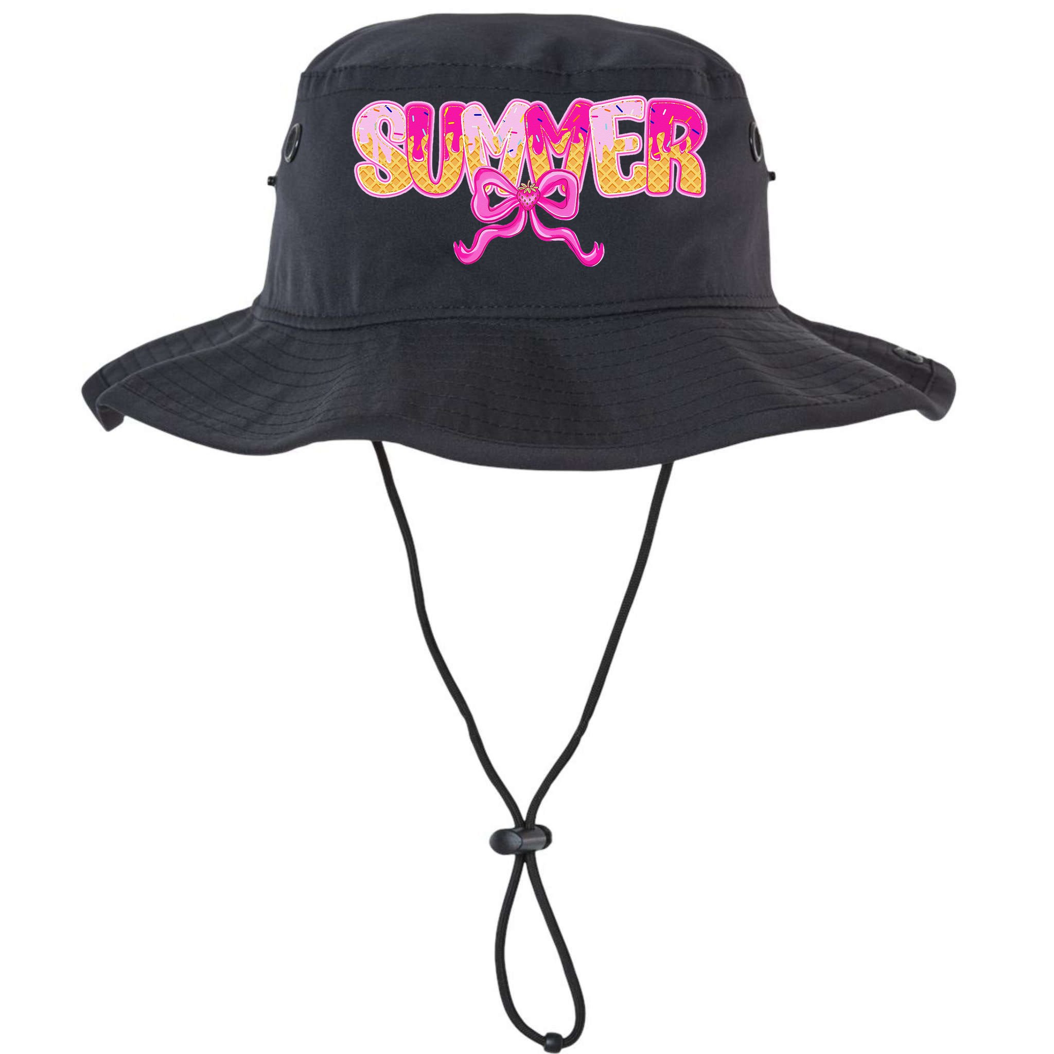 Summer Coquette Bow Ice Cream Summer Vacation Hawaii Beach Bucket Hat