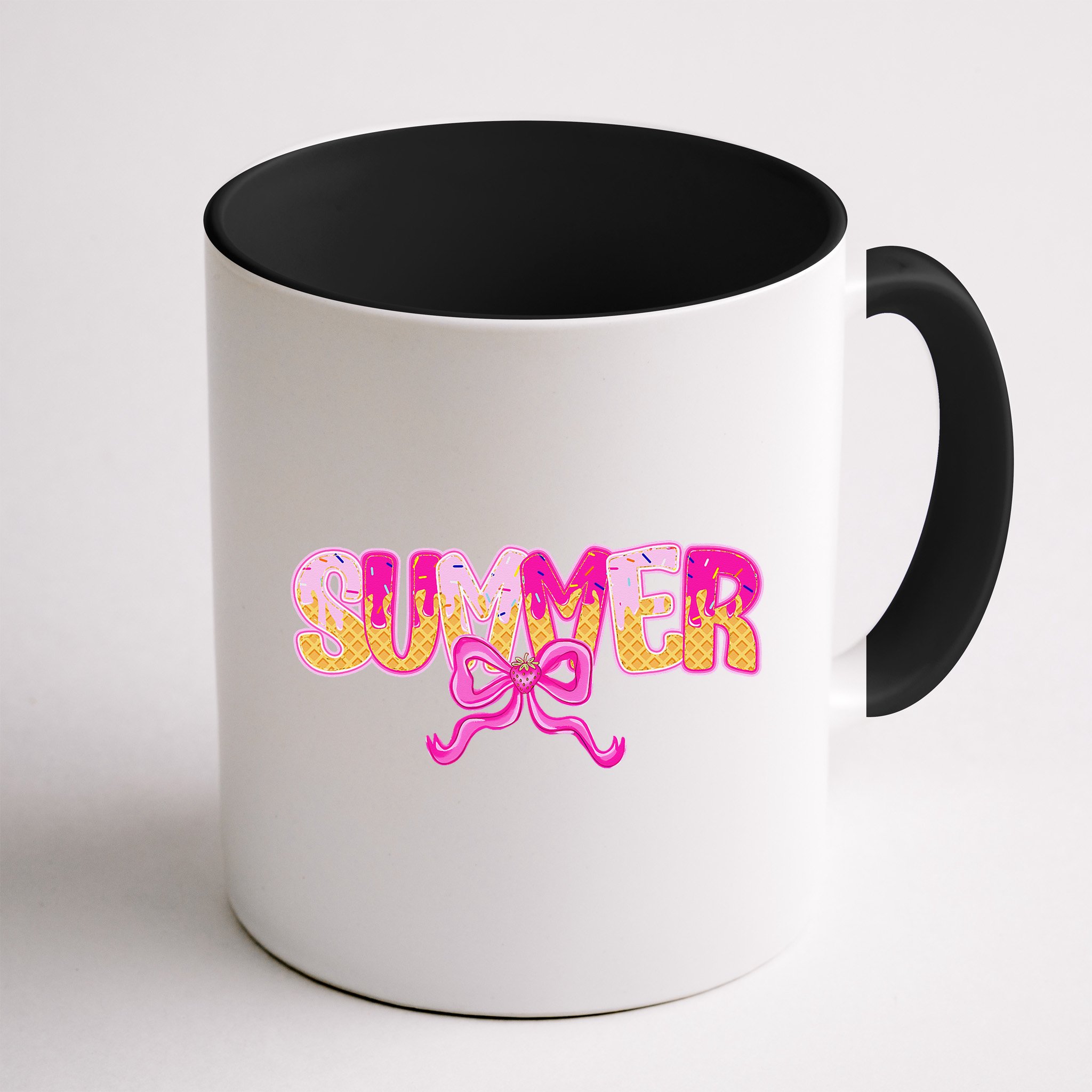 Summer Coquette Bow Ice Cream Summer Vacation Hawaii Beach Mug