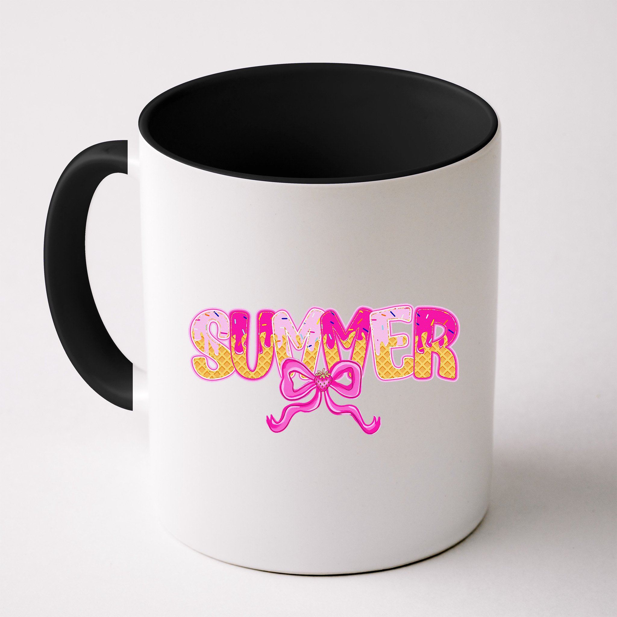 Summer Coquette Bow Ice Cream Summer Vacation Hawaii Beach Mug