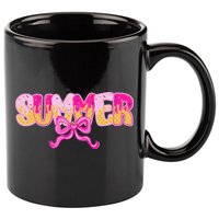 Summer Coquette Bow Ice Cream Summer Vacation Hawaii Beach 11oz C Handle Ceramic Mug