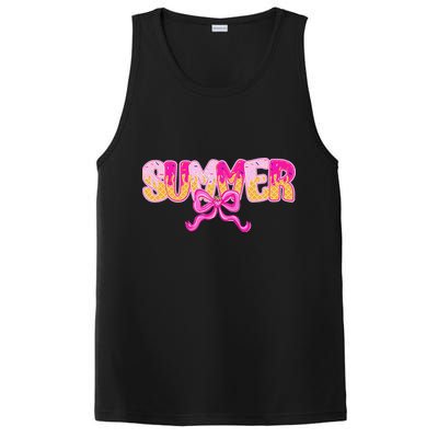 Summer Coquette Bow Ice Cream Summer Vacation Hawaii Beach PosiCharge Competitor Tank