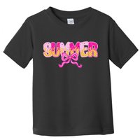 Summer Coquette Bow Ice Cream Summer Vacation Hawaii Beach Toddler T-Shirt