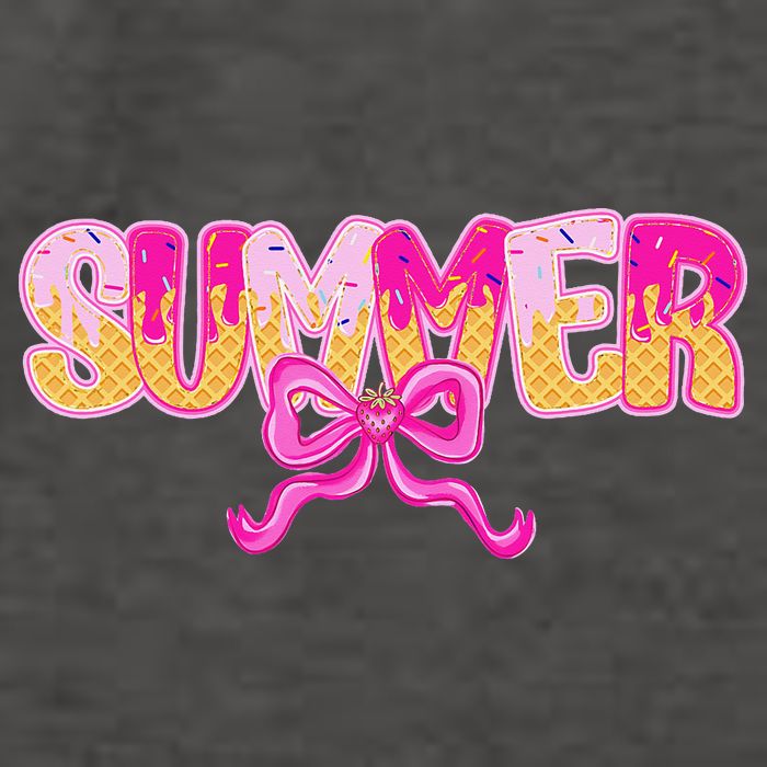 Summer Coquette Bow Ice Cream Summer Vacation Hawaii Beach Vector Backpack