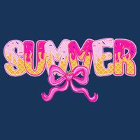 Summer Coquette Bow Ice Cream Summer Vacation Hawaii Beach Infant Baby Jersey Bodysuit