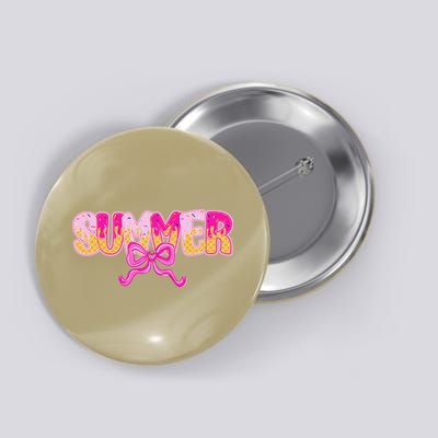 Summer Coquette Bow Ice Cream Summer Vacation Hawaii Beach Button