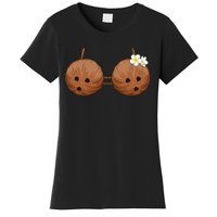 Summer Coconut Bra Halloween Costume Hawaii Aloha Beach Women's T-Shirt