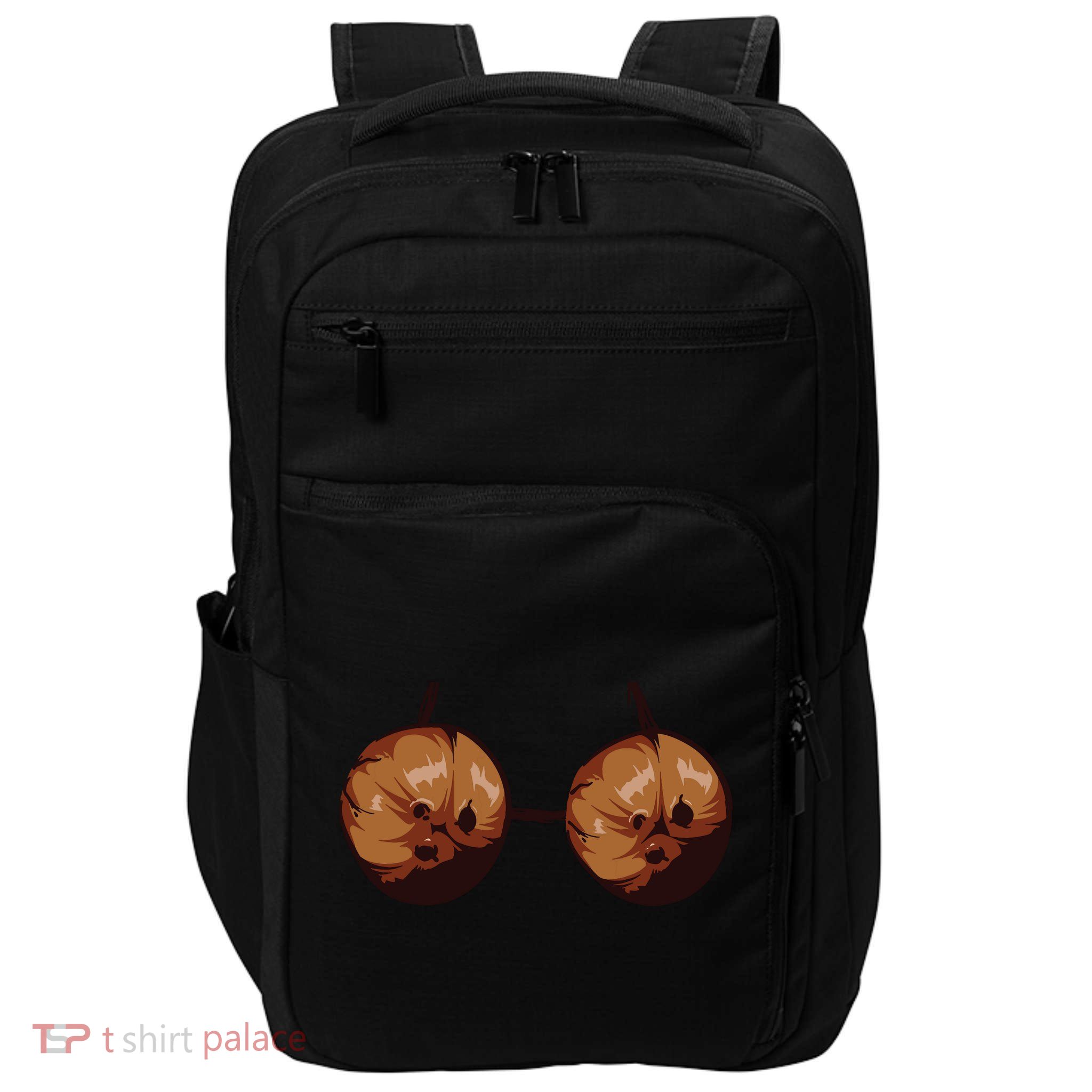 Summer Coconut Bra Halloween Costume Shirt Funny Outfit Gift Impact Tech Backpack