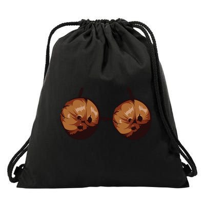 Summer Coconut Bra Halloween Costume Shirt Funny Outfit Gift Drawstring Bag