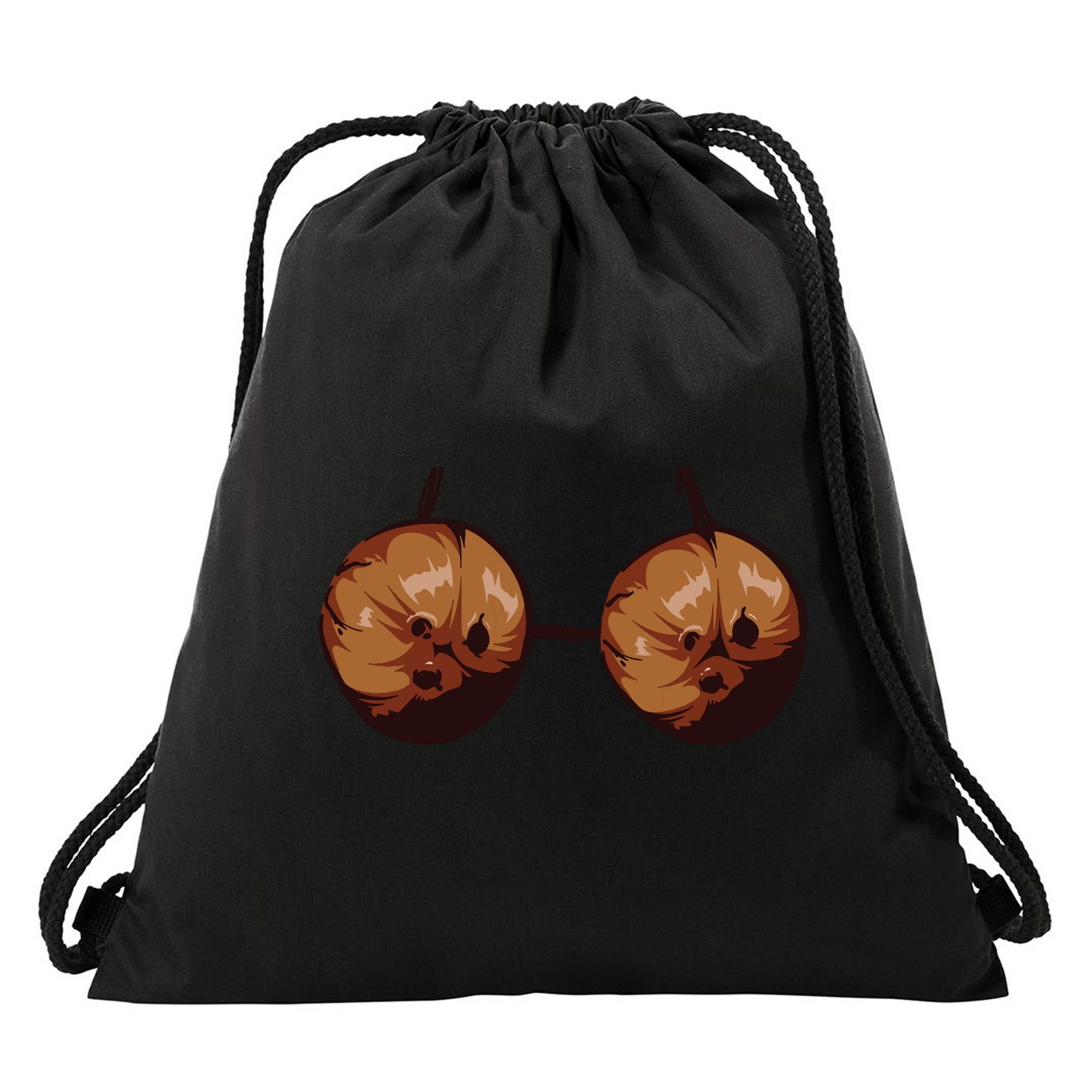 Summer Coconut Bra Halloween Costume Shirt Funny Outfit Gift Drawstring Bag