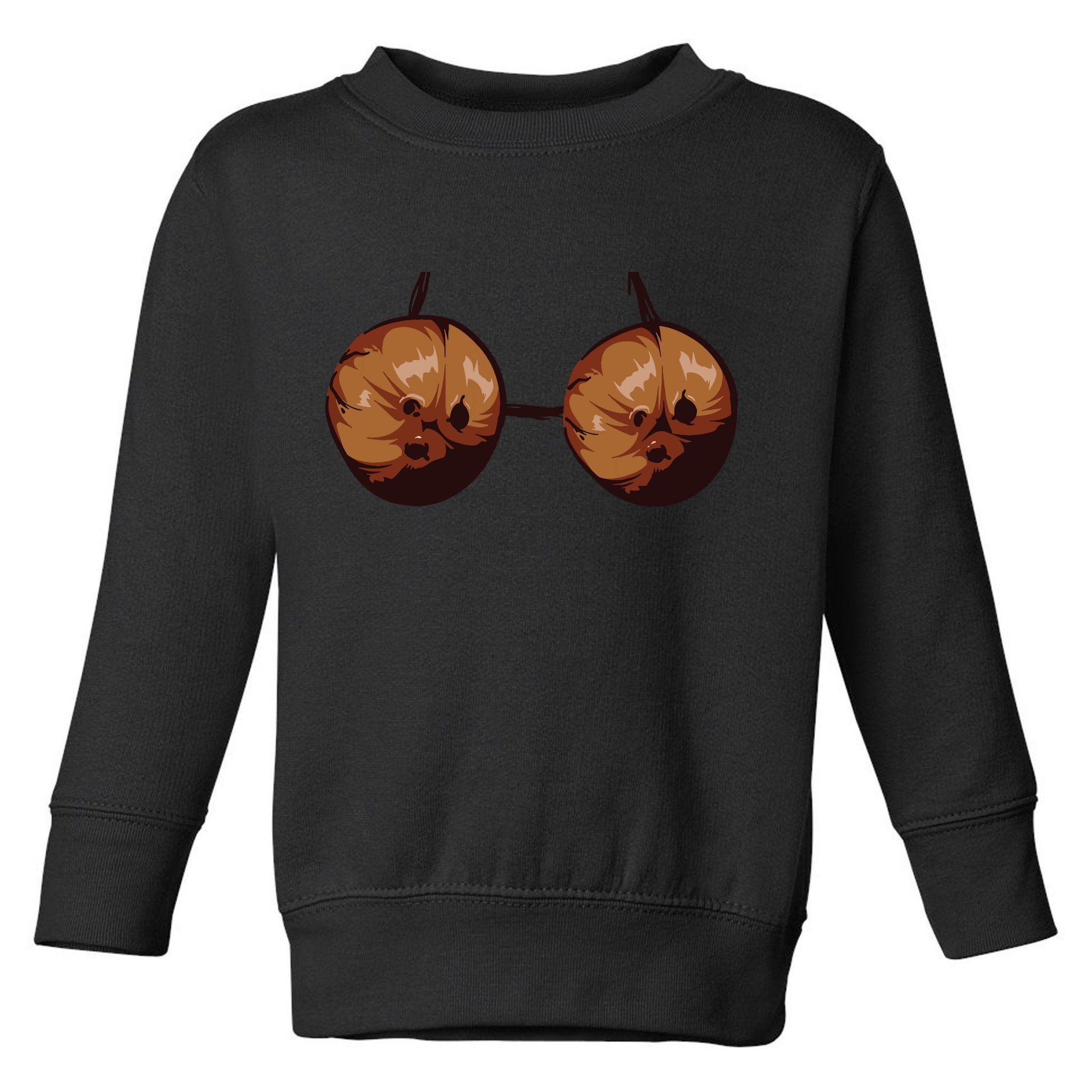 Summer Coconut Bra Halloween Costume Shirt Funny Outfit Gift Toddler Sweatshirt