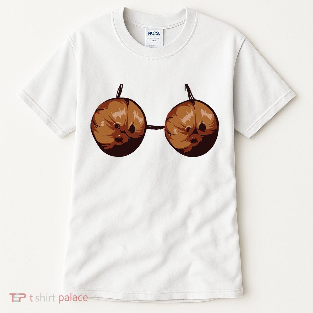 Summer Coconut Bra Halloween Costume Shirt Funny Outfit Gift Tall T-Shirt