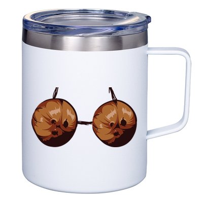 Summer Coconut Bra Halloween Costume Shirt Funny Outfit Gift 12oz Stainless Steel Coffee Mug