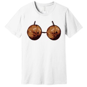 Summer Coconut Bra Halloween Costume Shirt Funny Outfit Gift Premium T-Shirt