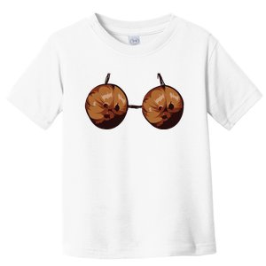 Summer Coconut Bra Halloween Costume Shirt Funny Outfit Gift Toddler T-Shirt