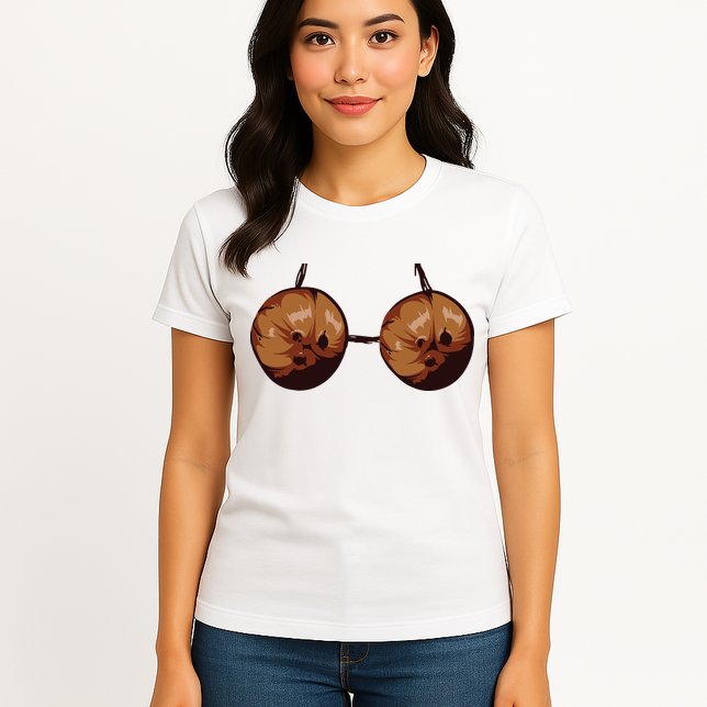 Summer Coconut Bra Halloween Costume Shirt Funny Outfit Gift Womens T-Shirt