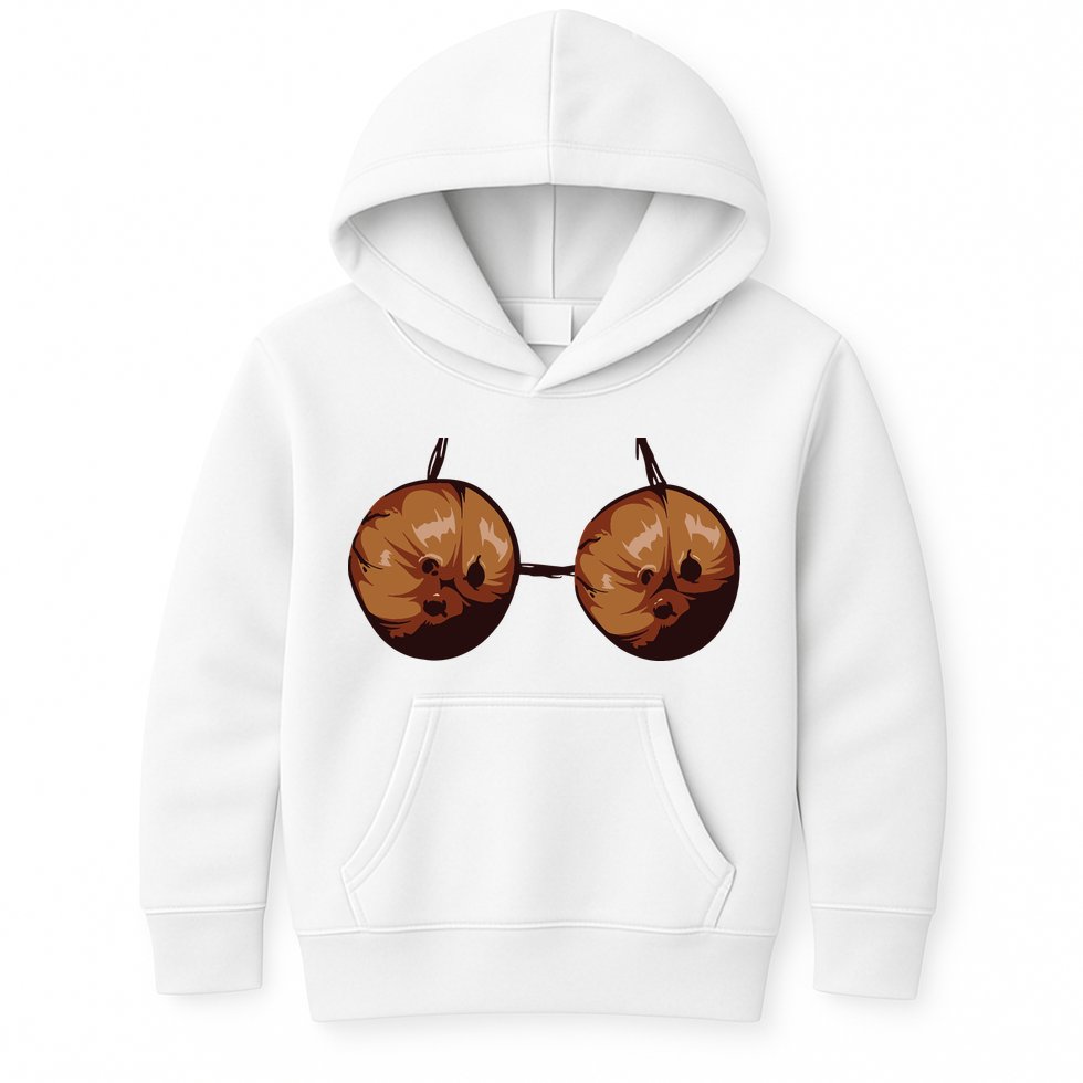 Summer Coconut Bra Halloween Costume Shirt Funny Outfit Gift Kids Hoodie