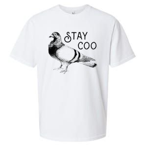 Stay Coo Bird Birding Funny Cool Pigeons Sueded Cloud Jersey T-Shirt