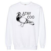 Stay Coo Bird Birding Funny Cool Pigeons Garment-Dyed Sweatshirt