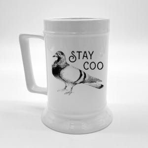 Stay Coo Bird Birding Funny Cool Pigeons Beer Stein