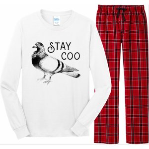 Stay Coo Bird Birding Funny Cool Pigeons Long Sleeve Pajama Set