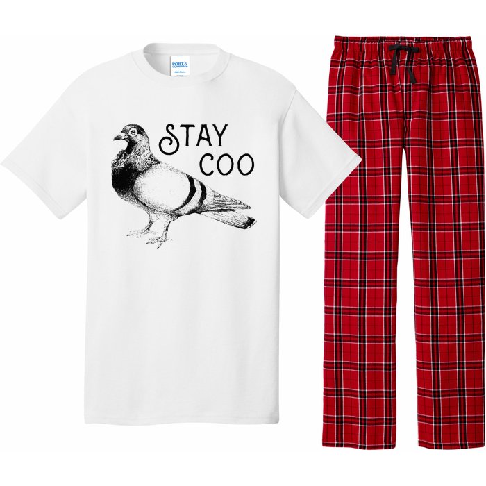 Stay Coo Bird Birding Funny Cool Pigeons Pajama Set