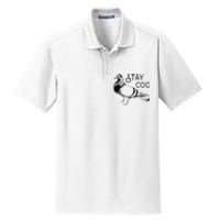 Stay Coo Bird Birding Funny Cool Pigeons Dry Zone Grid Polo