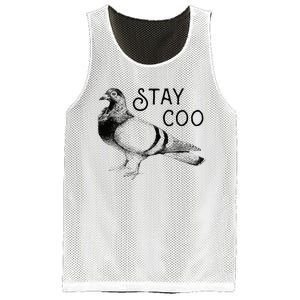 Stay Coo Bird Birding Funny Cool Pigeons Mesh Reversible Basketball Jersey Tank