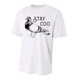 Stay Coo Bird Birding Funny Cool Pigeons Performance Sprint T-Shirt