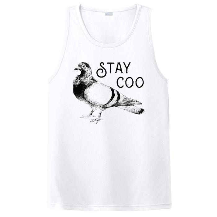 Stay Coo Bird Birding Funny Cool Pigeons PosiCharge Competitor Tank