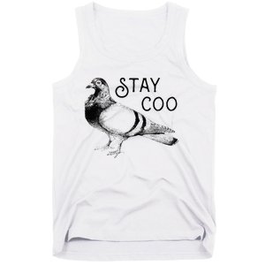 Stay Coo Bird Birding Funny Cool Pigeons Tank Top