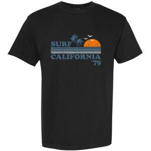 Surf California Beach Retro Sunset Surf 70s Garment-Dyed Heavyweight T-Shirt