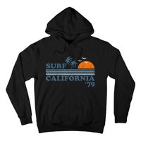 Surf California Beach Retro Sunset Surf 70s Hoodie