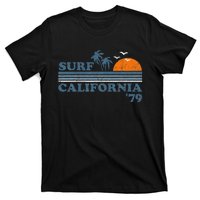 Surf California Beach Retro Sunset Surf 70s T-Shirt